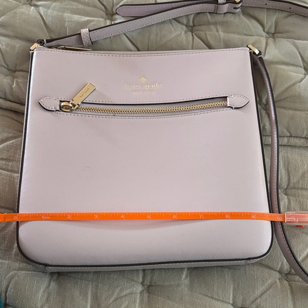kate spade light lavender leather crossbody with gold hardware - Picture 3 of 7